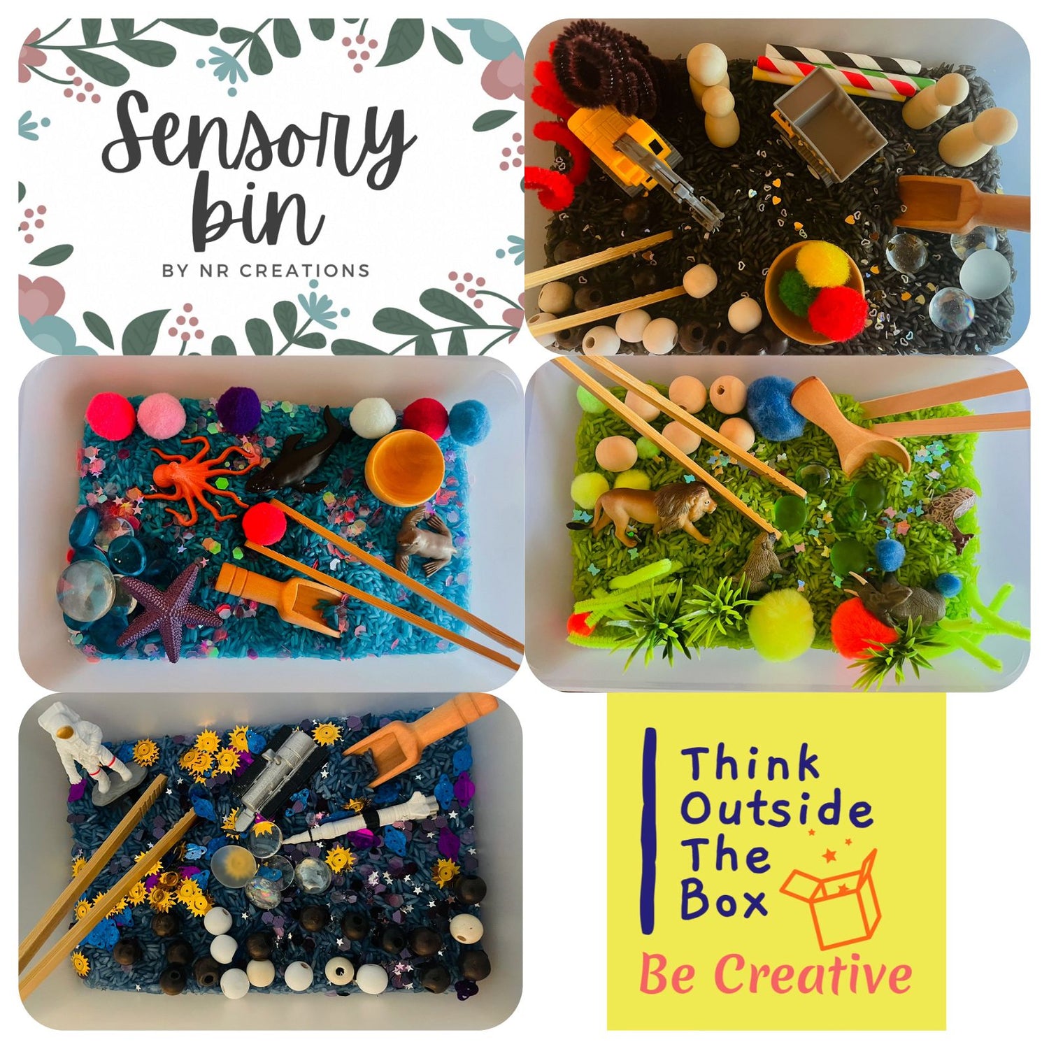 Sensory bins - NR creations