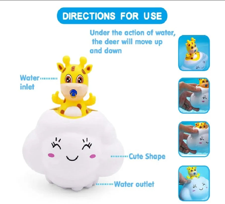 Water Spraying Clouds - Shower/ Bath Toy For Kids